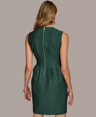 Donna Karan New York Petite Pleated Metallic Jacquard Dress MSRP $169