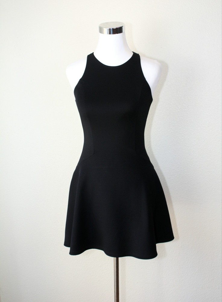 ABECROMBIE & FITCH Goth LBD Sz. XS Tank Dress Mini Party Cocktail Rockabilly #03