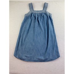 Universal Thread Chambray Embroidered Square Neck summer Dress women&rsquo;s size M