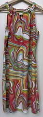 NWT JUDE CONNALLY Lisa Dress RIBBON SWIRLS CORAL Sz S