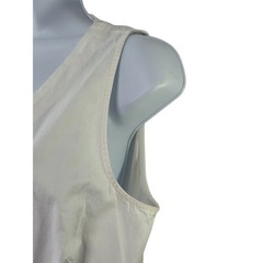 Ann Taylor Loft White Cotton Blend Sleeveless Shirtdress Women&rsquo;s Size 8 Pockets
