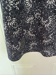 Athleta Nectar Dress Size Medium Black Grey Short Sleeve Faux Wrap Athleisure