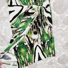 Nwt Worthington Wrap Printed Midi Sheath Dress sleeveless M