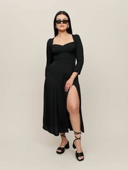Reformation mara dress in black size 4