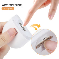 Electric Automatic Nail Clipper Manicure Trimmer White 1PC