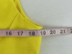 Antonio Melani Sheath Stretch Dress Womens Size 12 Yellow Sleeveless Lined
