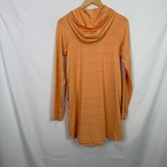 Athleta Illume Hoodie Dress Orange Heather Quarter Zip Small
