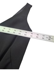 VTG David Warren Petites Little Black Dress Size 8P V-Neck Cocktail Sheath 90s