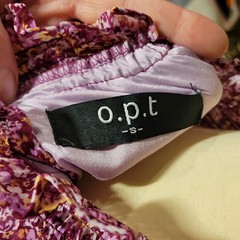 OPT Anthropologie Boho Purple Floral Mock Neck Smocked Long Sleeve Midi Dress S