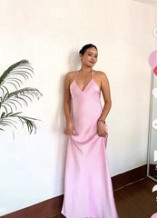 Zara Bow Back Lave Long Sexy Dress