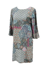 ANTHROPOLOGIE DESIGUAL MARITSA SHEATH DRESS S GOTHIC GRUNGE STEAMPUNK Y2K WHIMSY