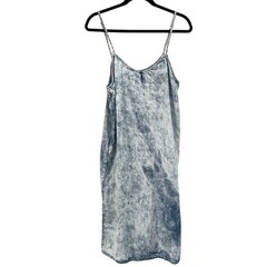 NWT Thread & Supply Acid Wash Carmel Midi Spaghetti Strap Slip Dress Medium