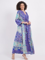 Women&rsquo;s Floral Printed Long sleeve maxi Style Drawstring Dress Wholesale Mix lot