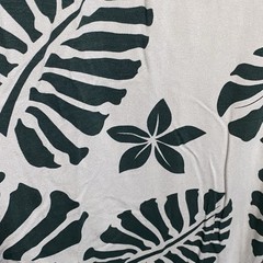 Tanoa Green & Beige Leaf Design Sleeveless Jumper Women 1X Polynesian Hawaiian