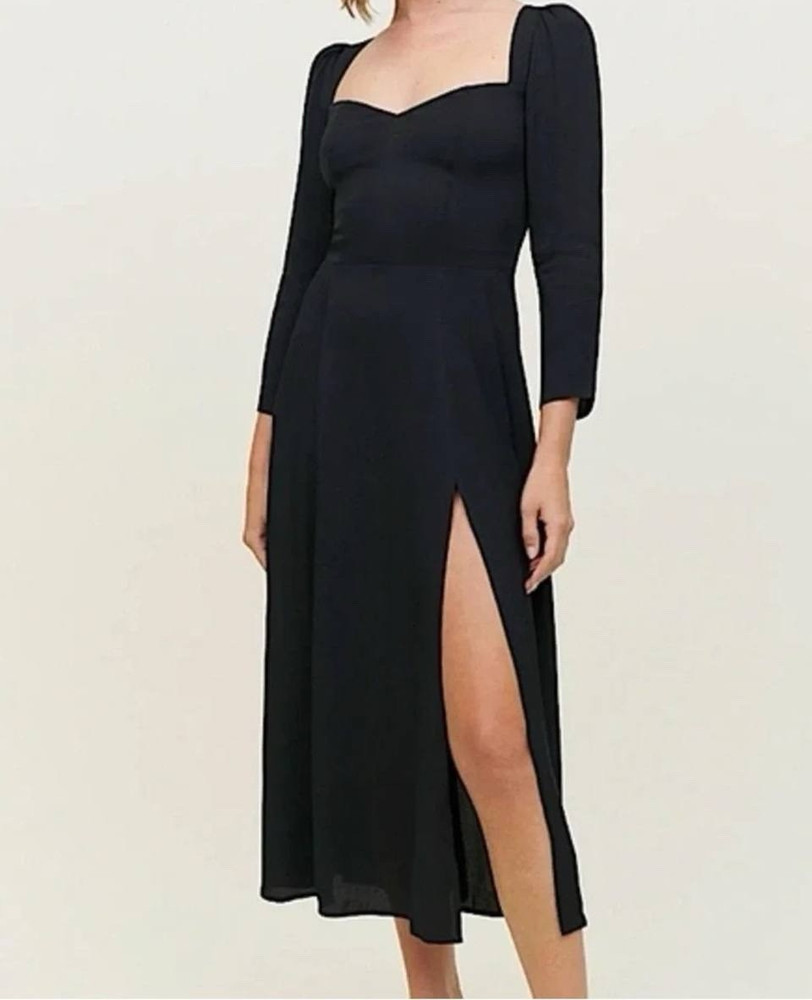 Reformation mara dress in black size 4