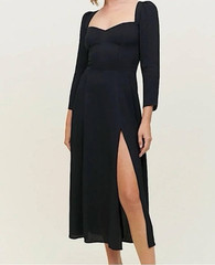 Reformation mara dress in black size 4