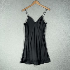 Cami NYC Silk Dress Womens Medium Black 100% Silk Slip Cami Lined Adjustable