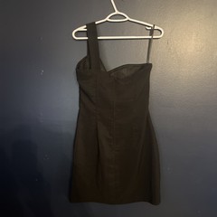 Deb Black Mini Dress Off The Shoulder Size XL