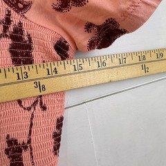 Daily Practice ANTHROPOLOGIE Floral Smocked Tiered Midi Dress XS Puff Sleeve