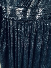 Midnight Blue Sequin Kate Kasin Evening Prom Formal Dress Gown 18W