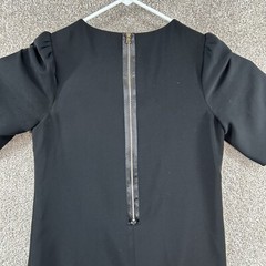 Cynthia Steffe Women&rsquo;s Dress Size 8 Black Short Sleeve Zip Closure Shift