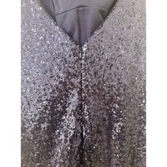 La Femme Navy Sequin Open Side Cocktail Dress Size 6 Formal Mini