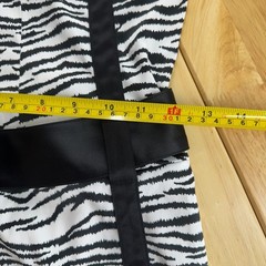 Guess Zebra Print Y2K Corset Dress Mini Belted Straps Women Size 3
