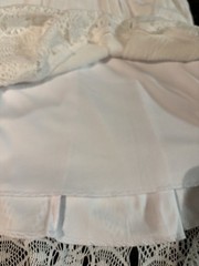 Sapphire Dolls Cotton Lace Dress Adjustable Straps Empire Waist Sz 5 EUC Bra