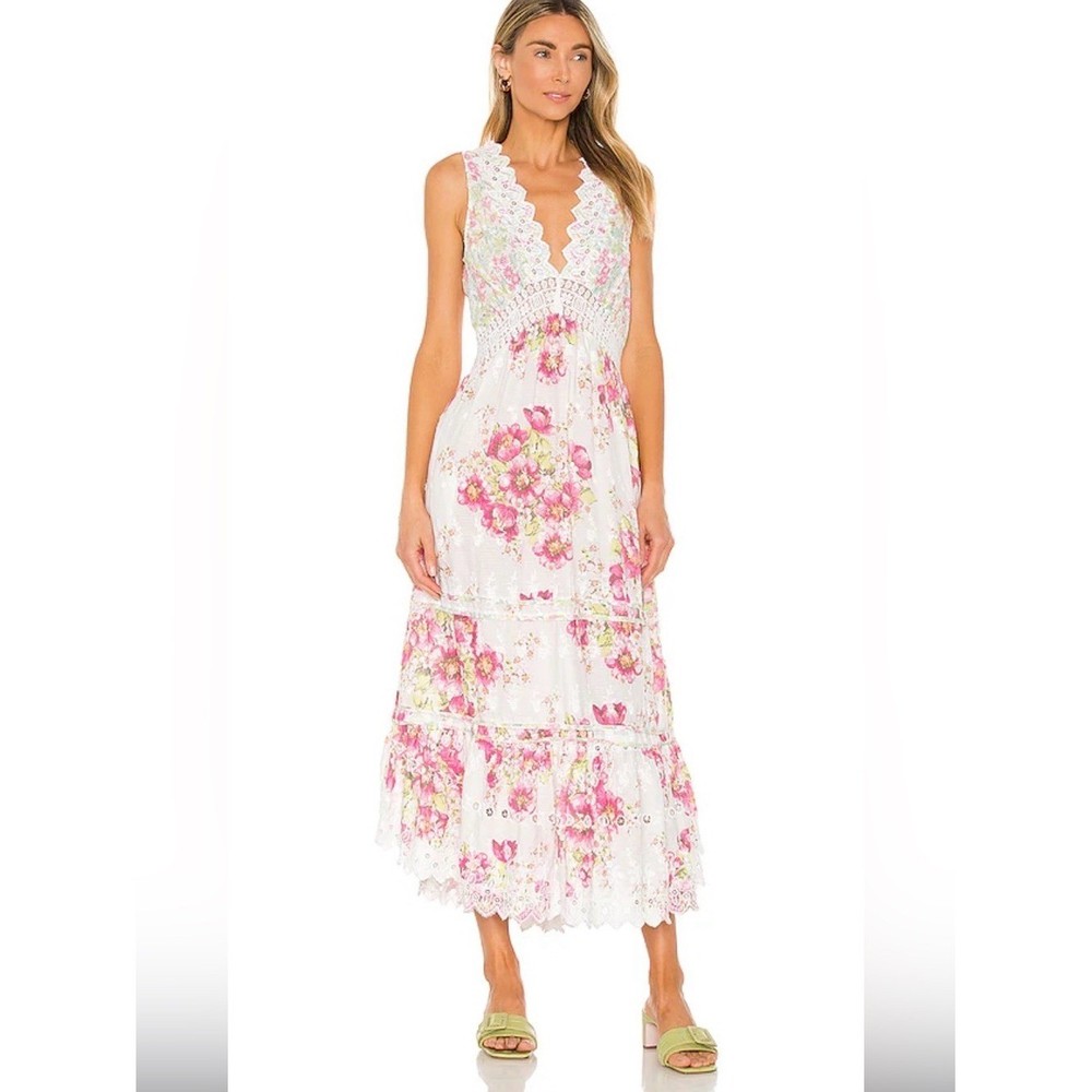 REVOLVE LoveShackFancy White Maxi Dress Size 4 NWT